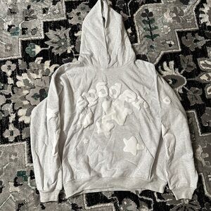 Sp5der Heather Grey Beluga Big Star Hoodie